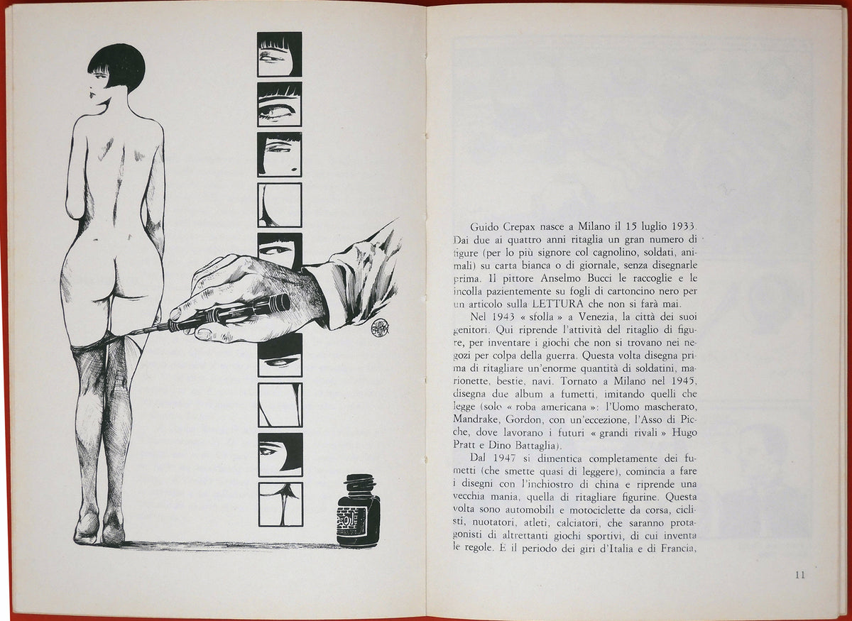 Volume Crepax "L'autore e il fumetto 1" usato