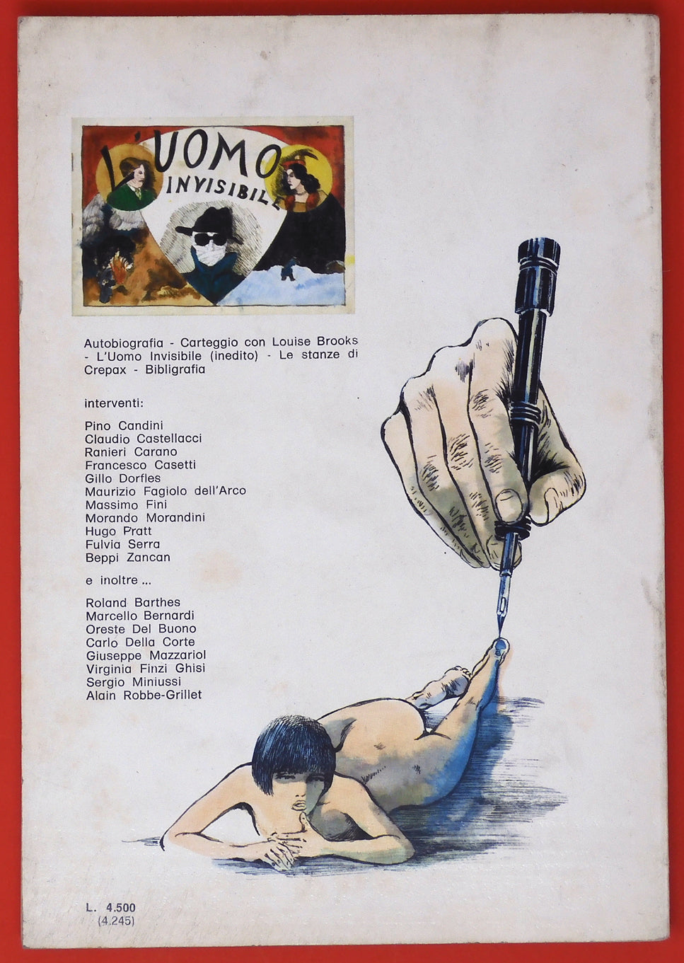 Volume Crepax "L'autore e il fumetto 1" usato