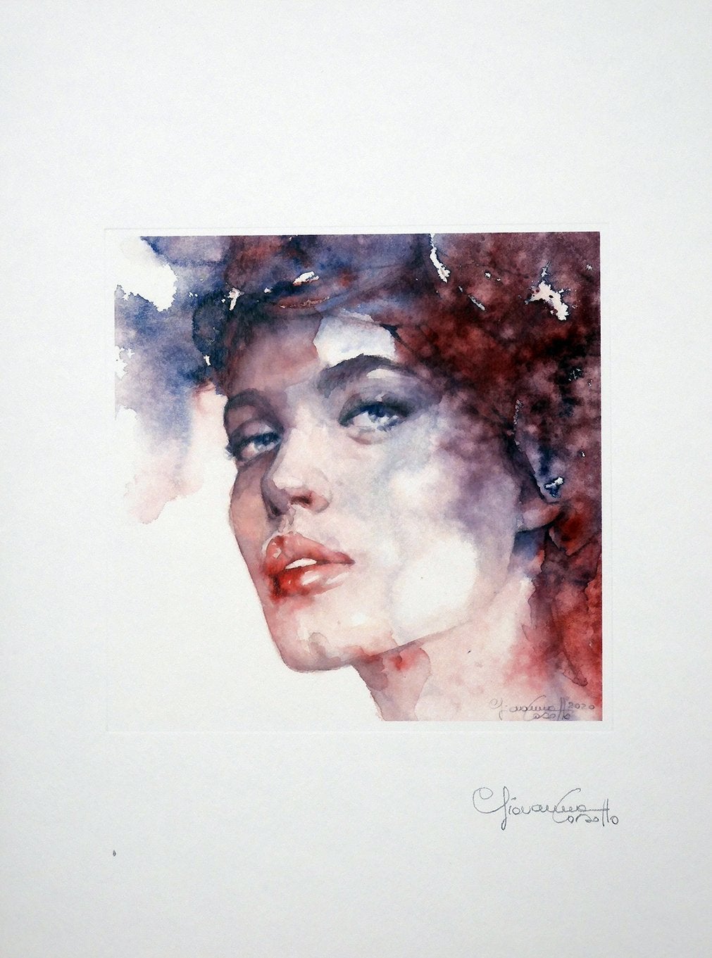 Casotto Portfolio Acquarelle con Disegno Originale N ° 31