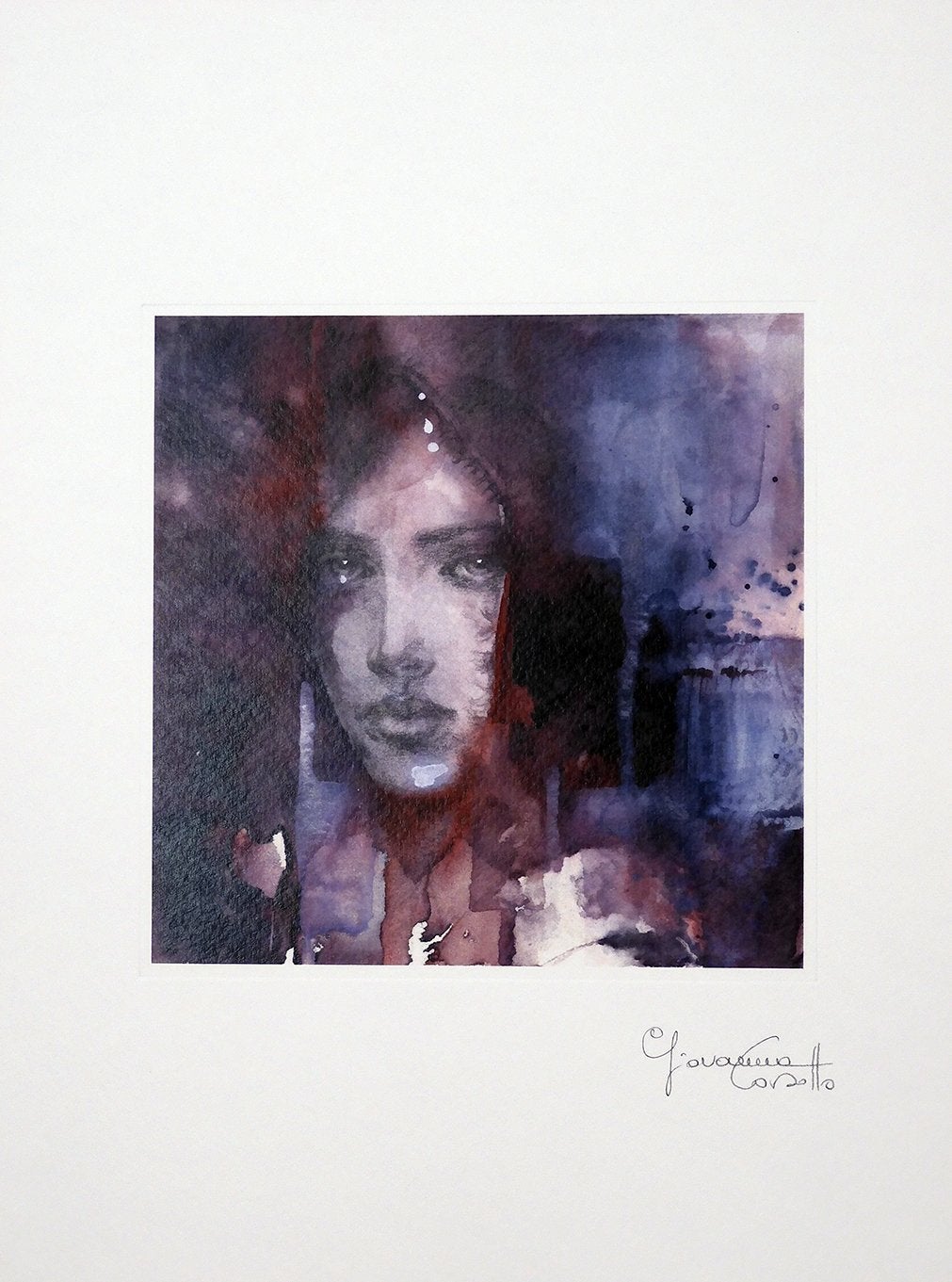 Casotto Portfolio Acquarelle con Disegno Originale N ° 31