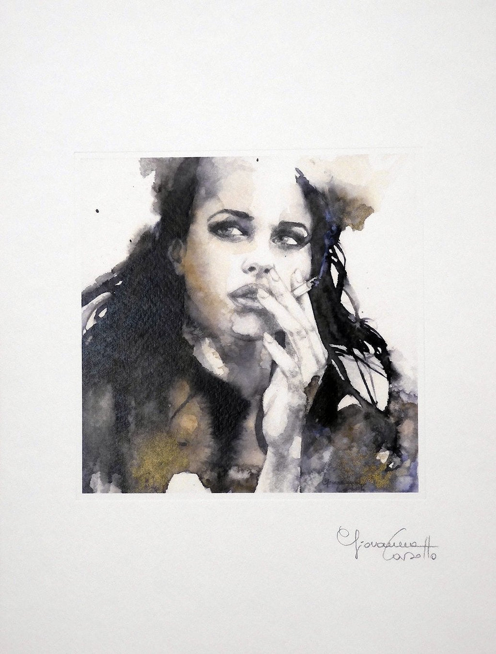 Casotto Portfolio Acquarelle con Disegno Originale N ° 31