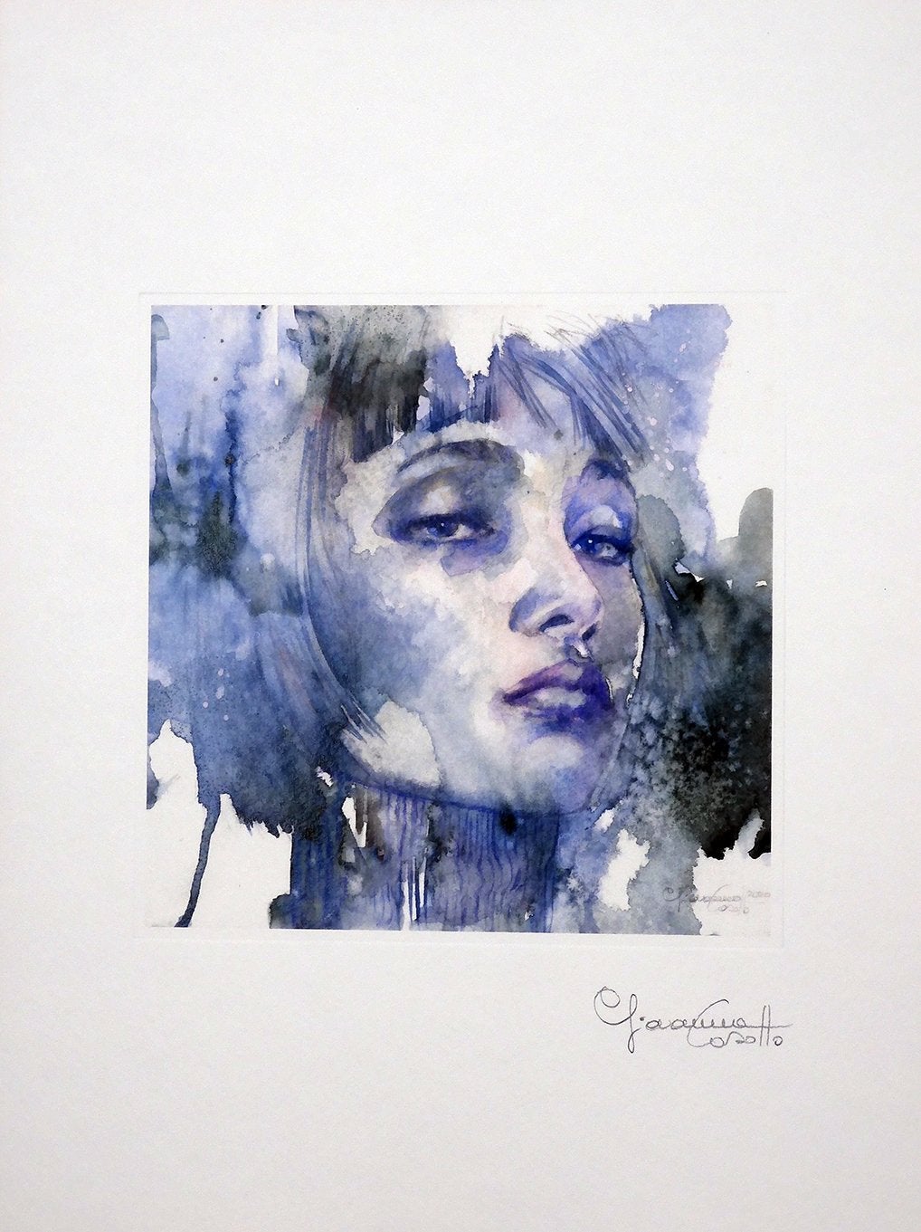 Casotto Portfolio Acquarelle con Disegno Originale N ° 31