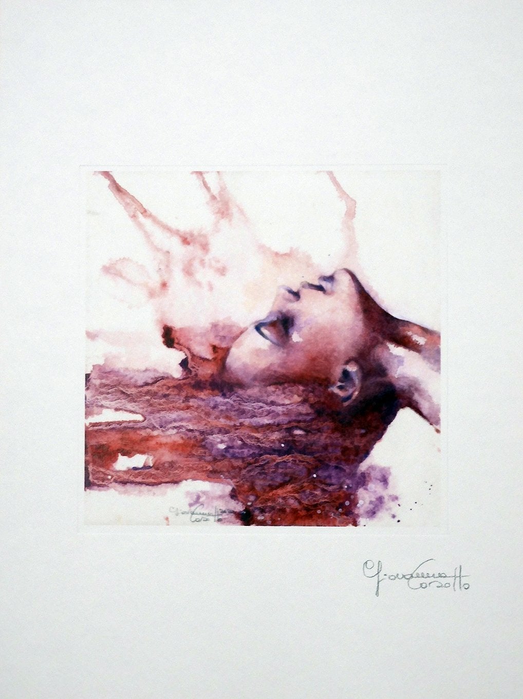 Casotto Portfolio Acquarelle con Disegno Originale N ° 31