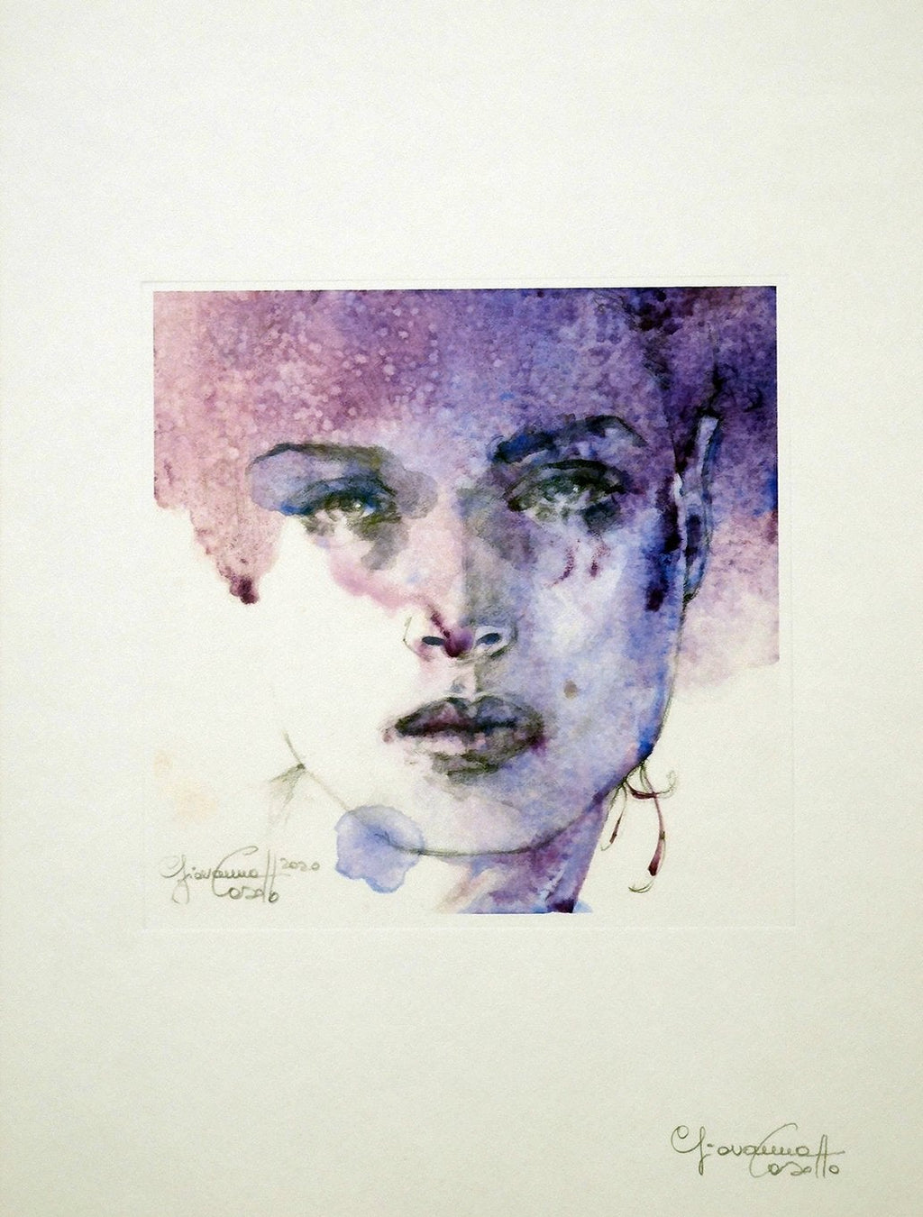 Casotto Portfolio Acquarelle con Disegno Originale N ° 31