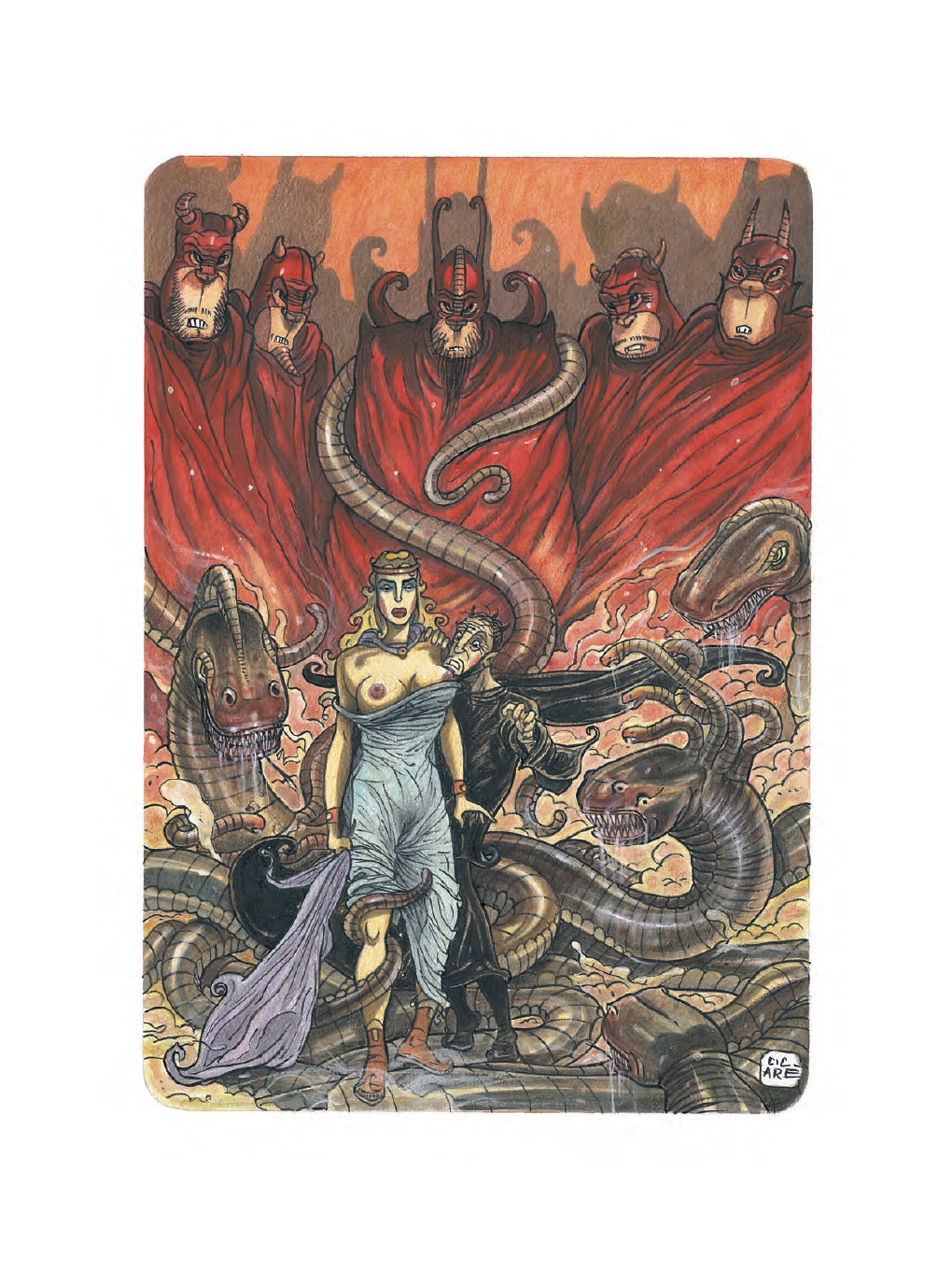 Cicaré Portfolio Miti con disegno originale 2