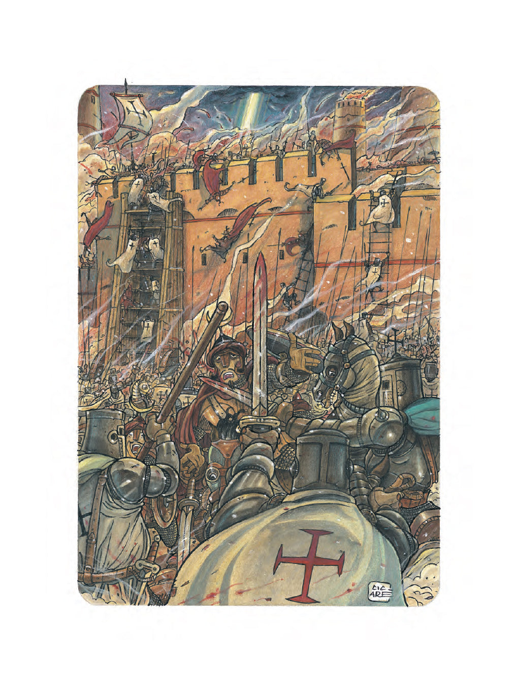 Cicaré Portfolio Miti con disegno originale 2