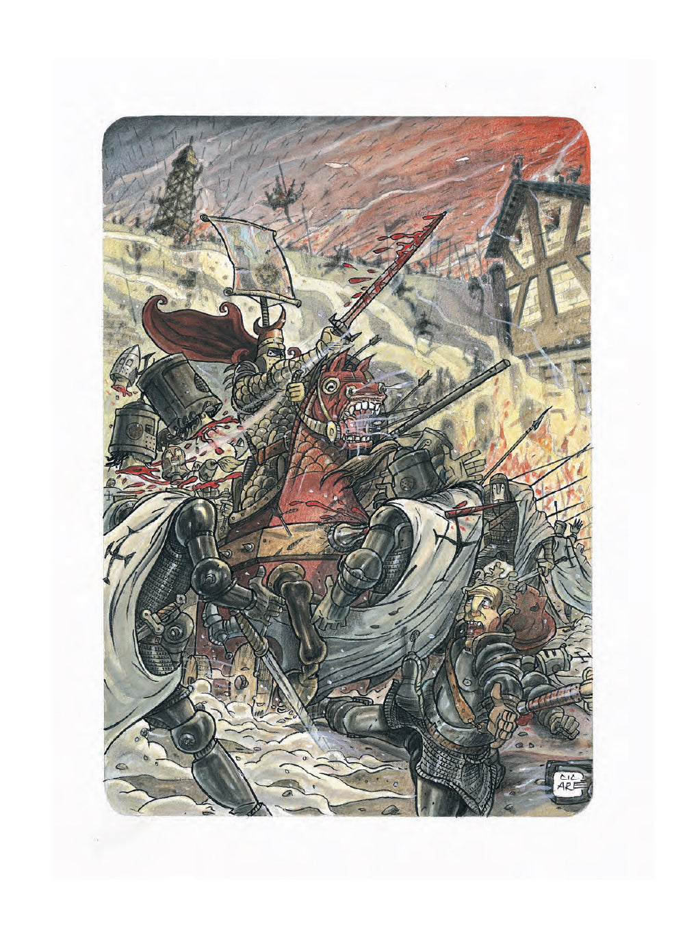 Cicaré Portfolio Miti con disegno originale 2