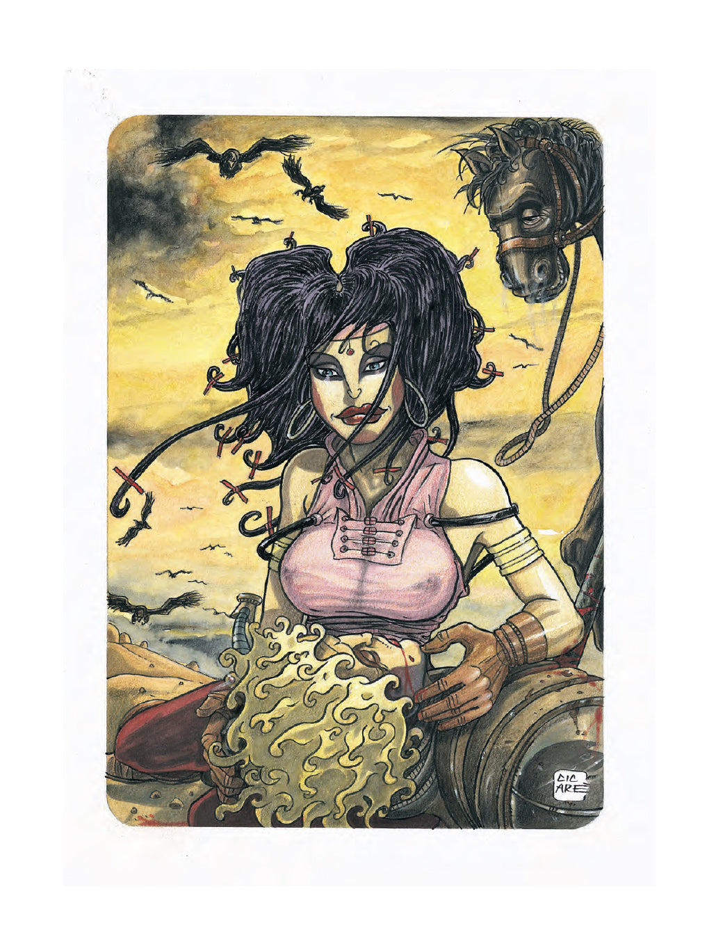 Cicaré Portfolio Miti con disegno originale 2