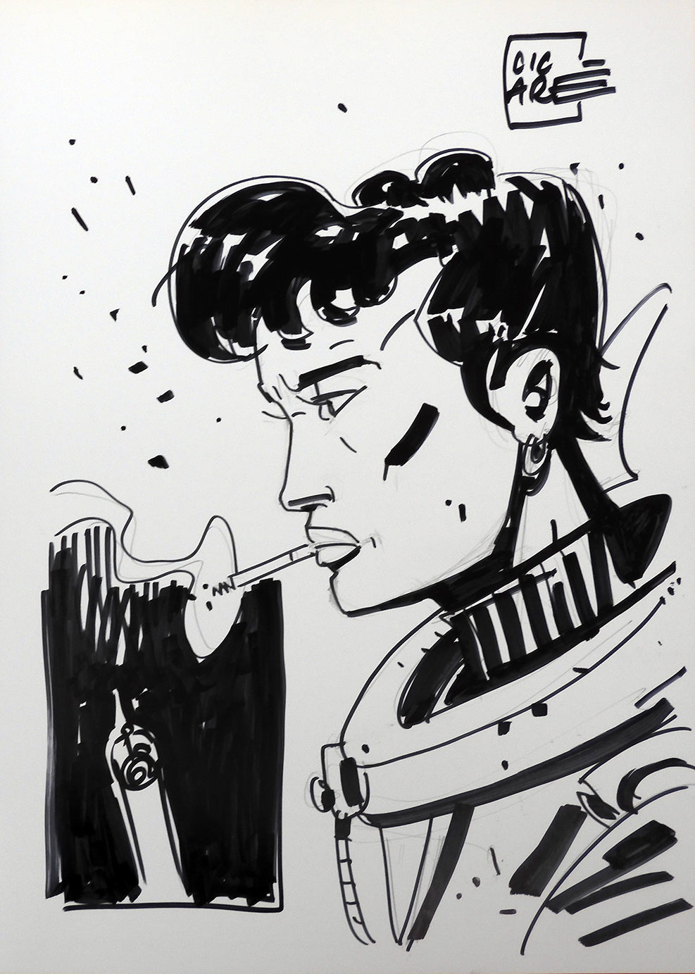 Lavoradori Volume Spacenoir con disegno originale.