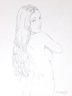 Portfolio Sketch Book with Original Drawing No. 32 - PA -