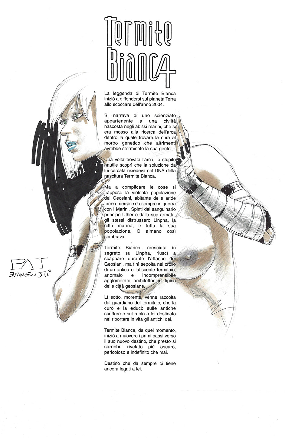 Portfolio Termite Bianca "Nigredo" - P.A.- con disegno originale 30