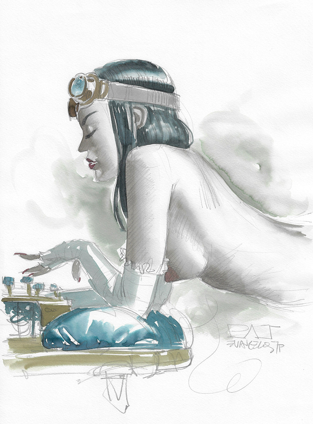 Love Machine Portfolio with original drawing 38 