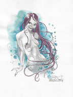 Portfolio Sirene/Mermaid Firmato Con Disegno Originale 5