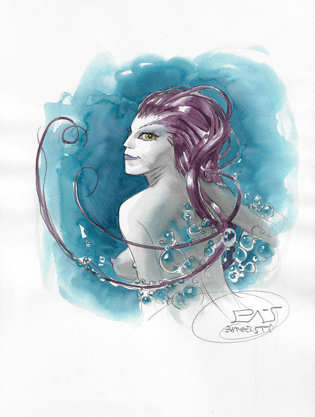 Love Machine Portfolio with original drawing 38 