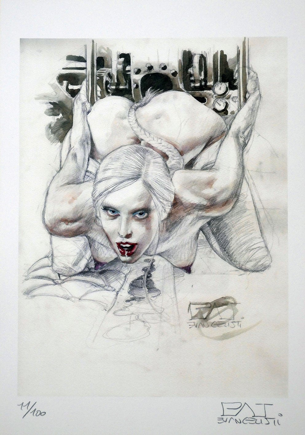 Portfolio Sketch Machine with Original Drawing 23 