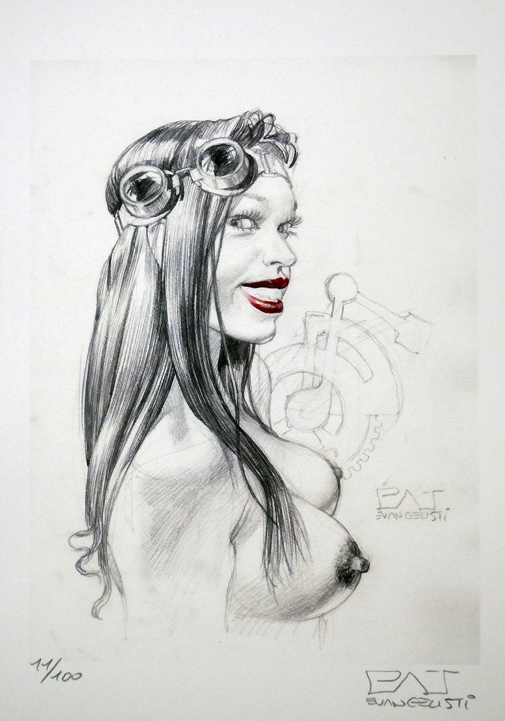 Portfolio Sketch Machine with Original Drawing 23 