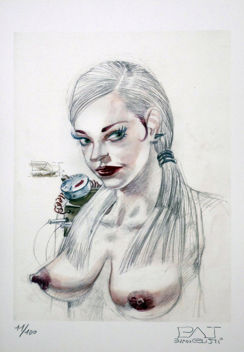 Portfolio Sketch Machine with Original Drawing 23 