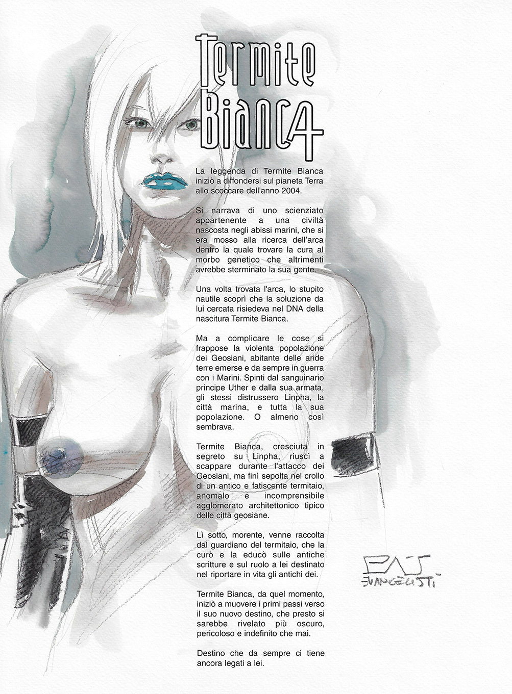 Portfolio Termite Bianca "Nigredo" - PA- with original drawing 24 