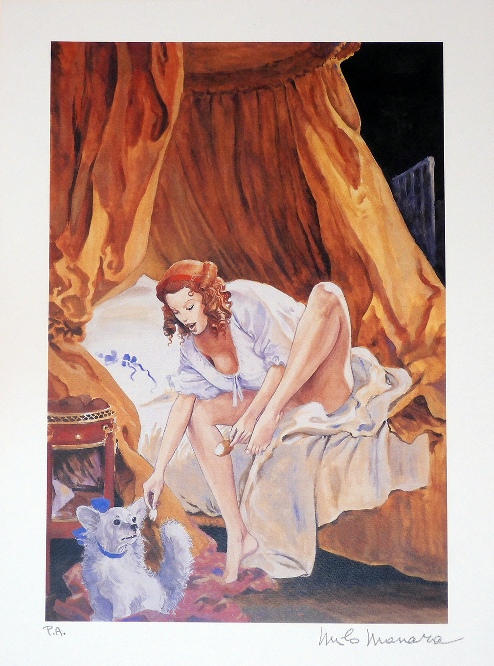 Stampa Firmata Pittore Fragonard