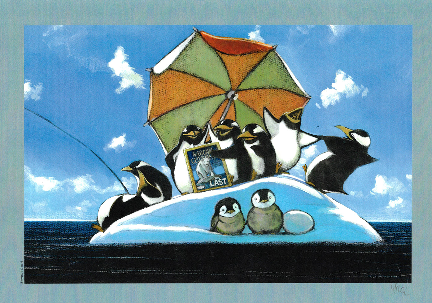 Frezzato  stampa firmata dal Bestiario Benvenuti al nord