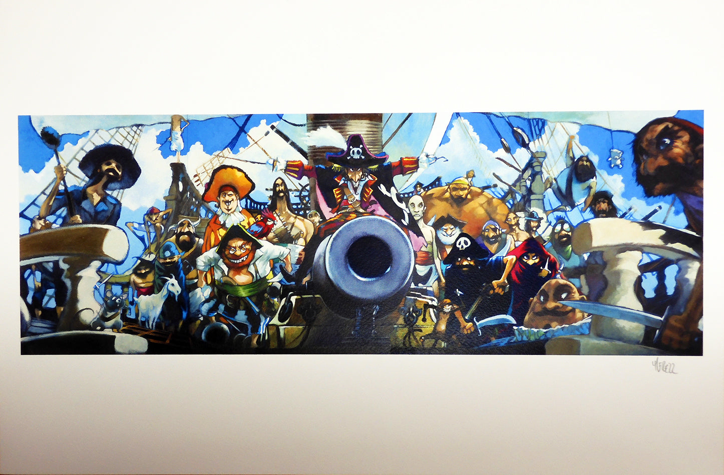 Stampa Firmata Capitan uncino e Ciurma