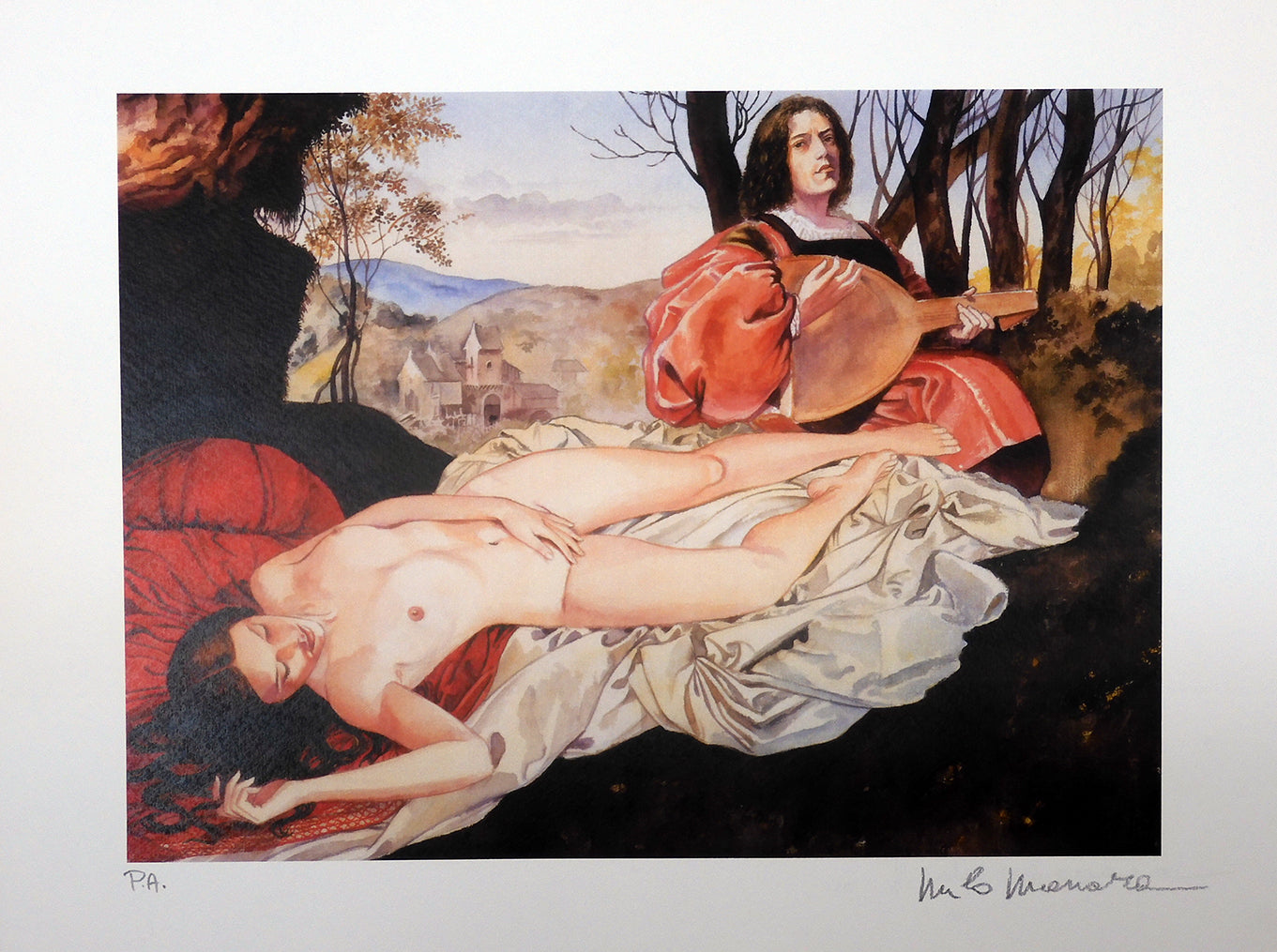 Stampa Firmata Pittore Giorgione