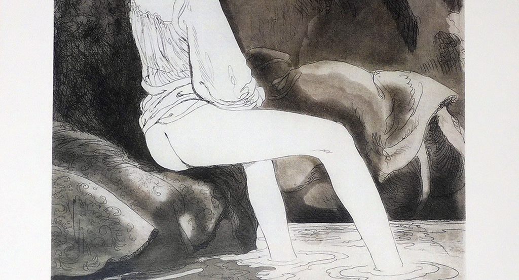 Stampa Firmata Leda e il Cigno