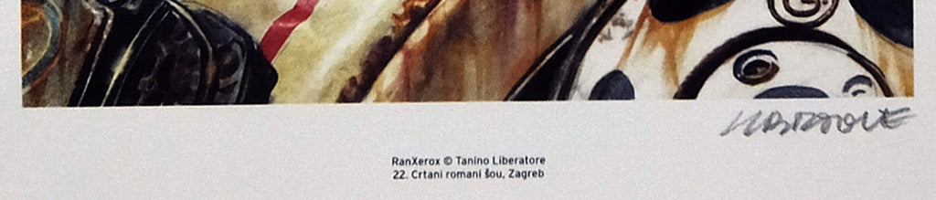 Stampa Firmata Ranxerox Per Zagabria fumetto