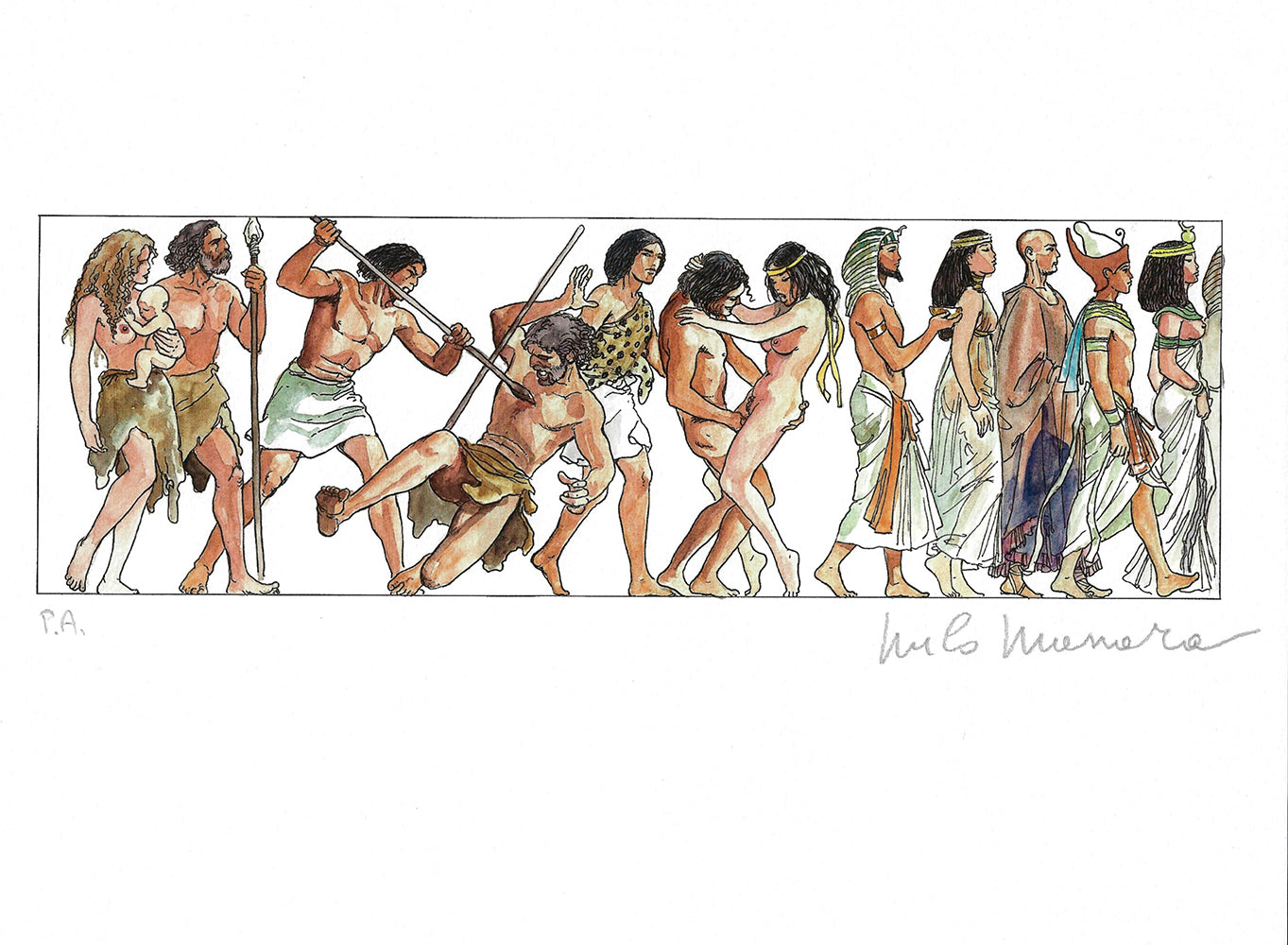 Stampa firmata Bolero soggetto 3 - P.A. -