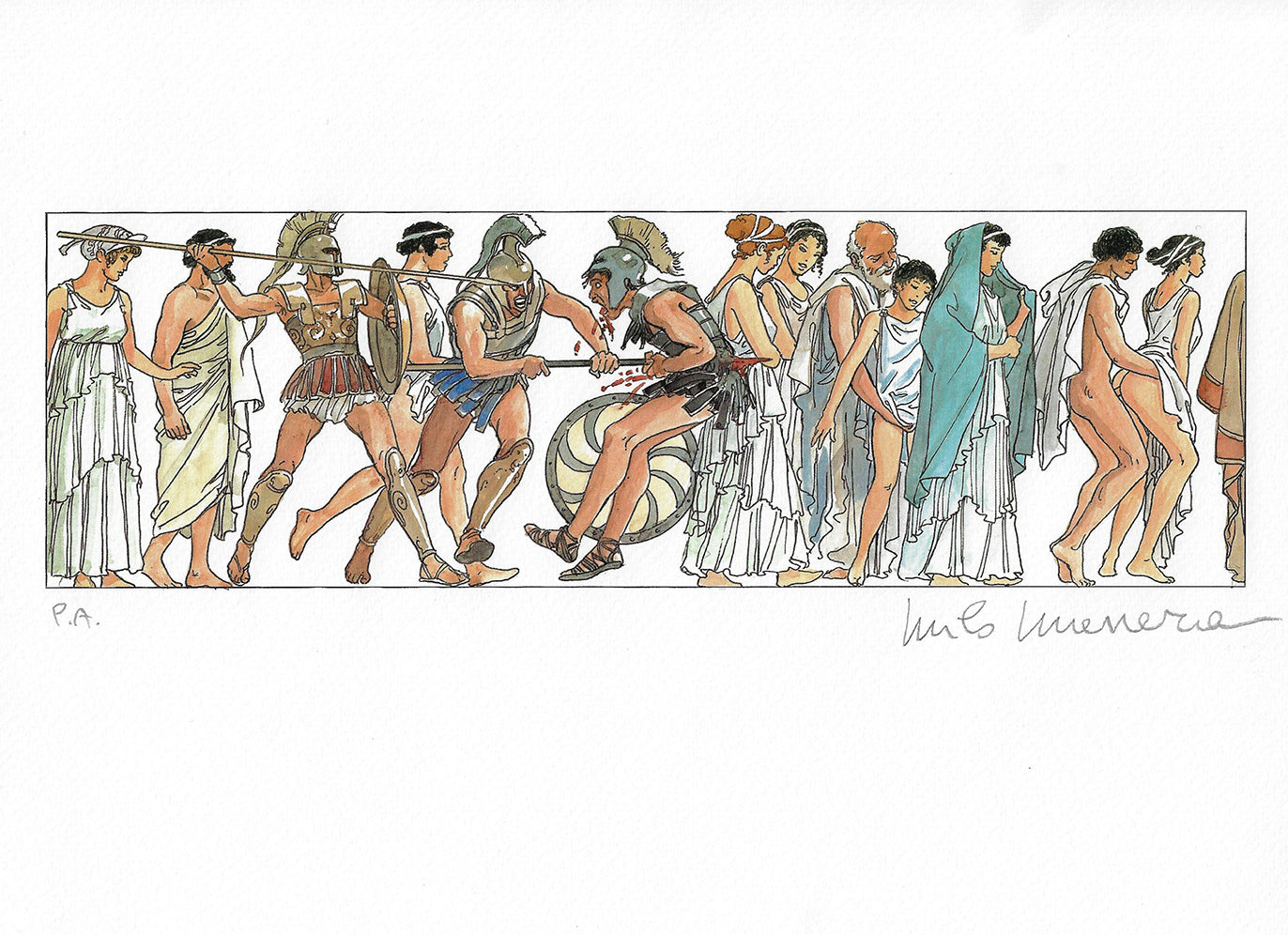 Stampa firmata Bolero soggetto 6 - P.A. -