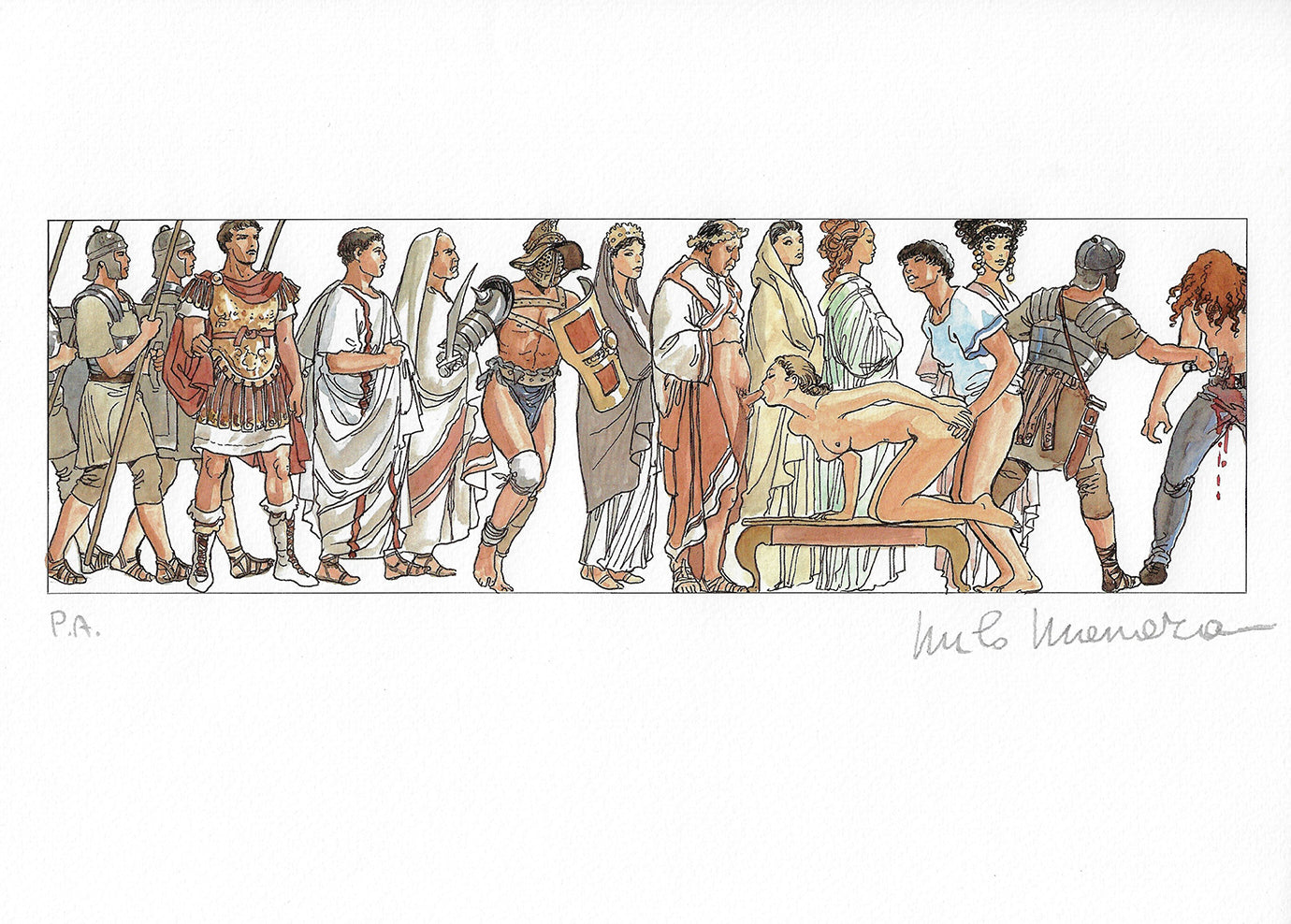 Stampa firmata Bolero soggetto 7 - P.A. -