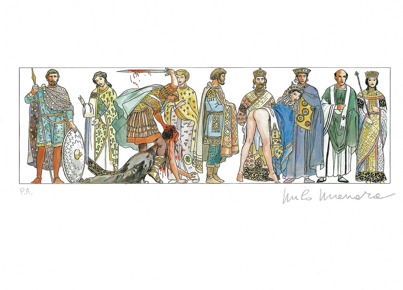 Stampa firmata Bolero soggetto 9 - P.A. -