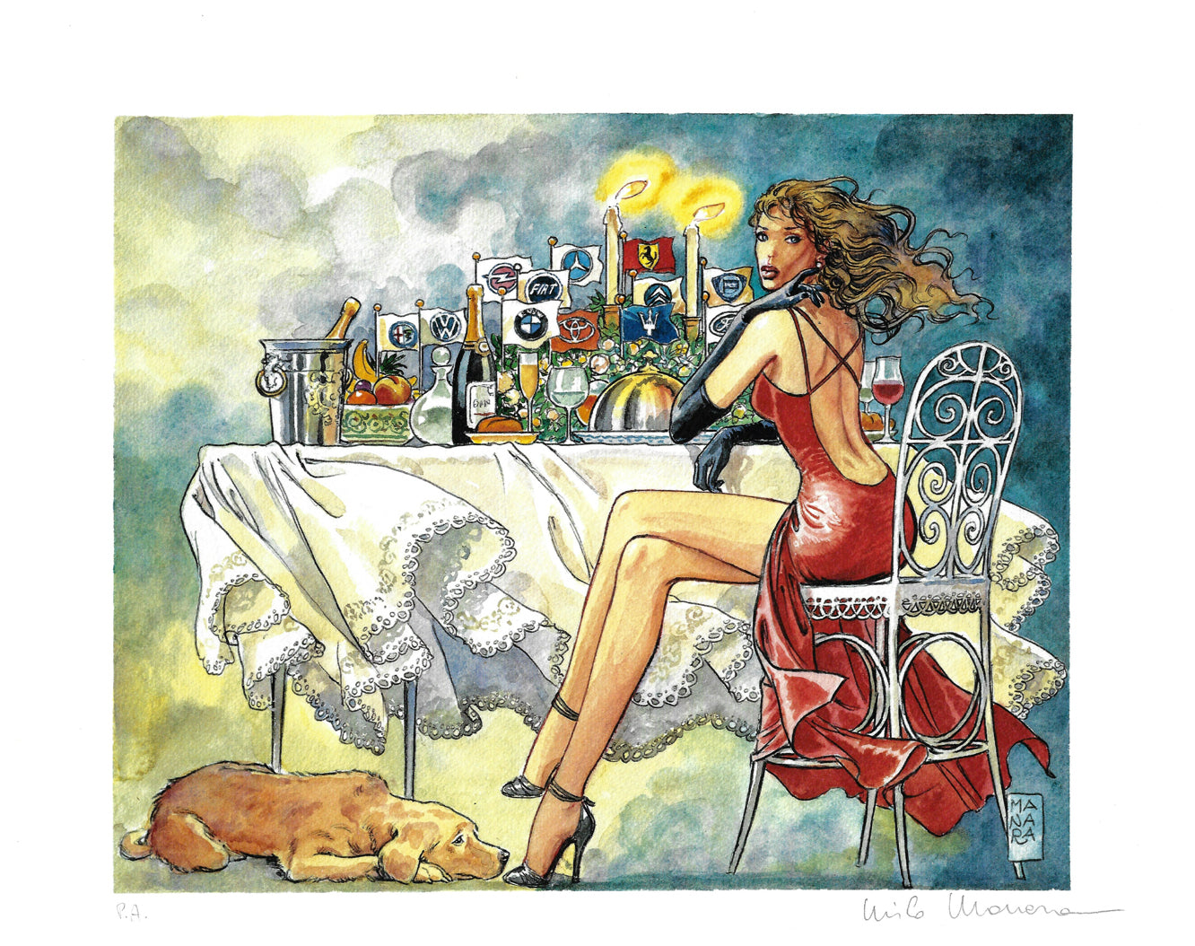 Stampa FIRMATA Dal Portfolio Donne E Motori 1 Soggetto 14