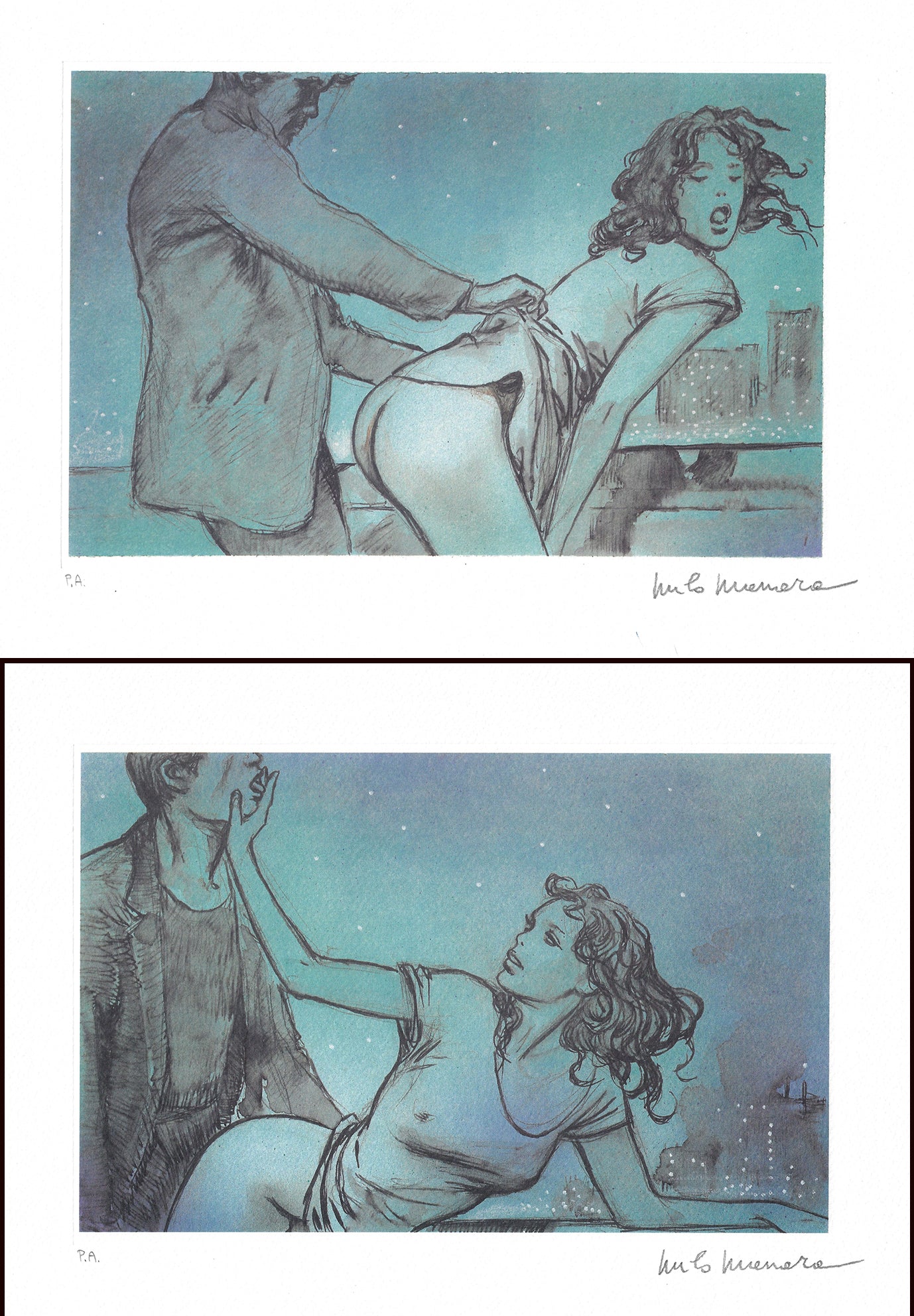 2 Stampe Firmate Dal Portfolio Il Gioco 2: 10-11