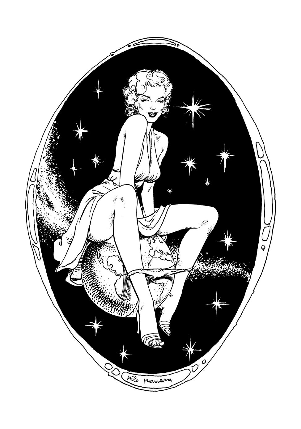 Portfolio Pin Up Movie Star Numerato Non Firmato