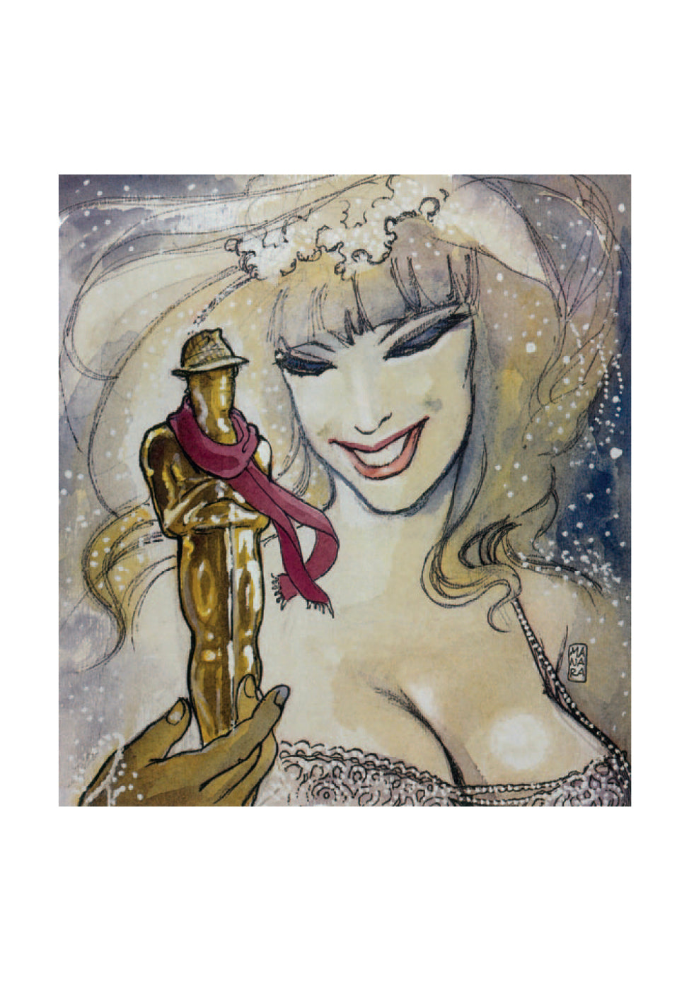 Portfolio Pin Up Movie Star Numerato Non Firmato