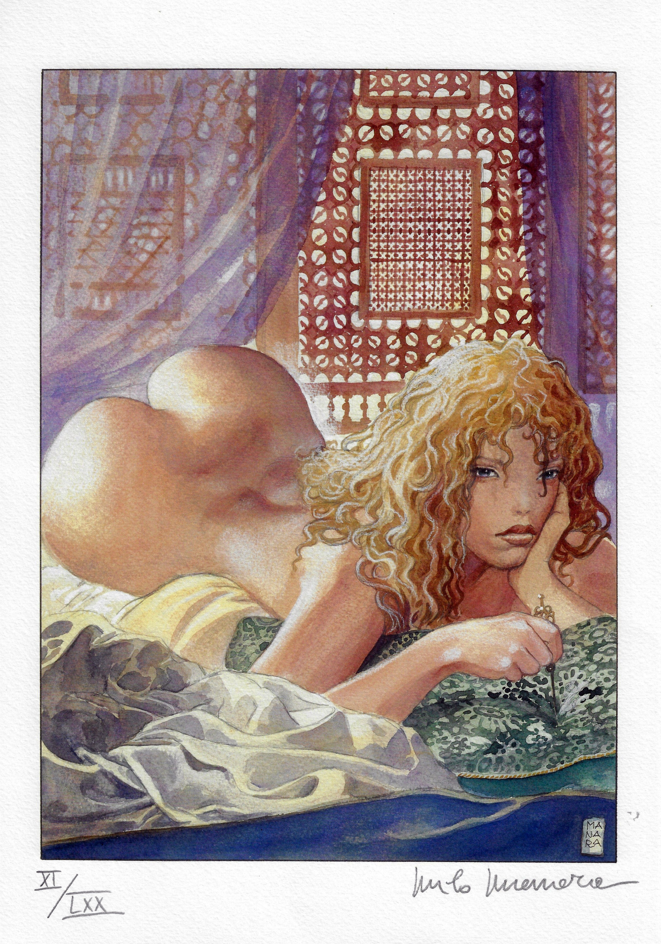Manara Portfolio Aphrodite Numerato Romano Firmato