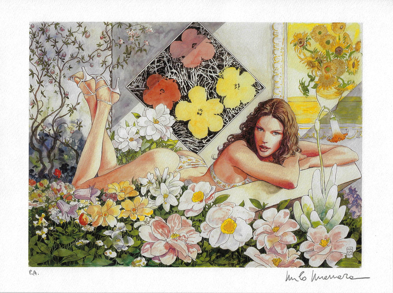 Stampa Firmata Floreale