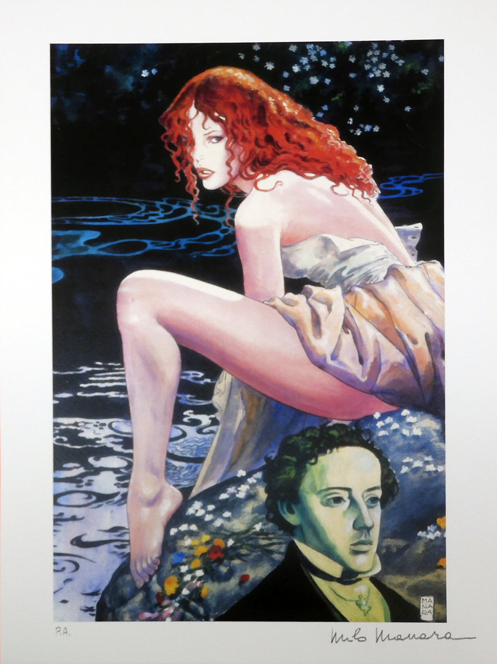 Stampa Firmata Omaggio al pittore Millais