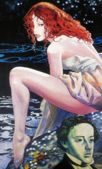 Signed Print Homage to the painter Millais