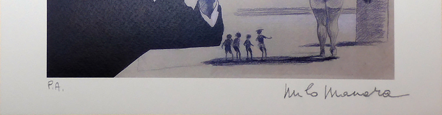 Stampa Firmata Omaggio a Federico Fellini Amarcord