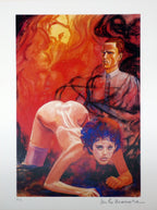 Signed Print Homage to the painter Otto Dix