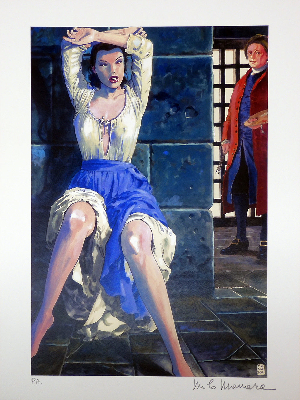 Stampa Firmata Omaggio al pittore Hogart