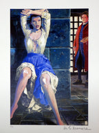 Signed Print Homage to the painter Hogarth