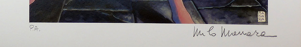 Stampa Firmata Omaggio al pittore Hogart