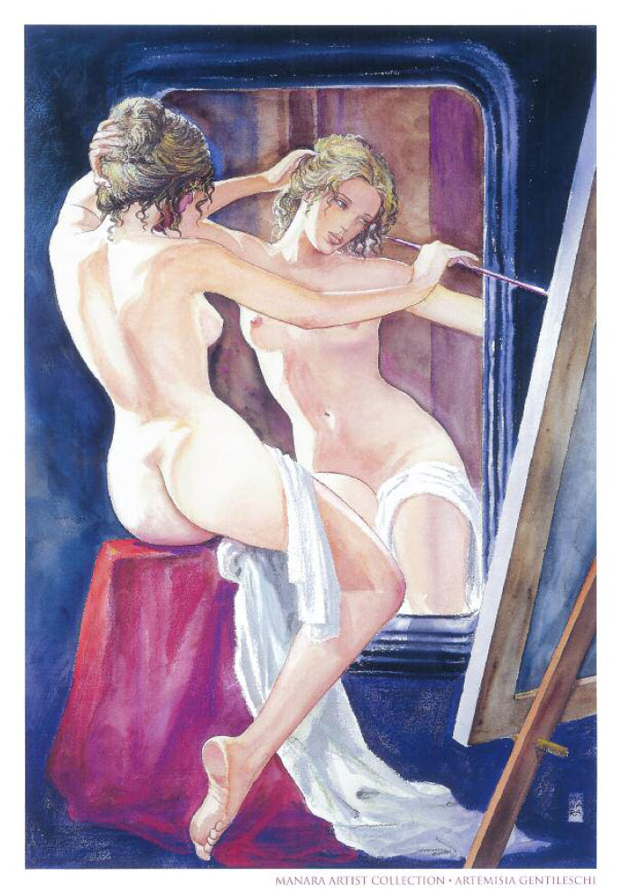 Manara Portfolio Tutte Le Stampe Non Firmate il Pittore e la Modella