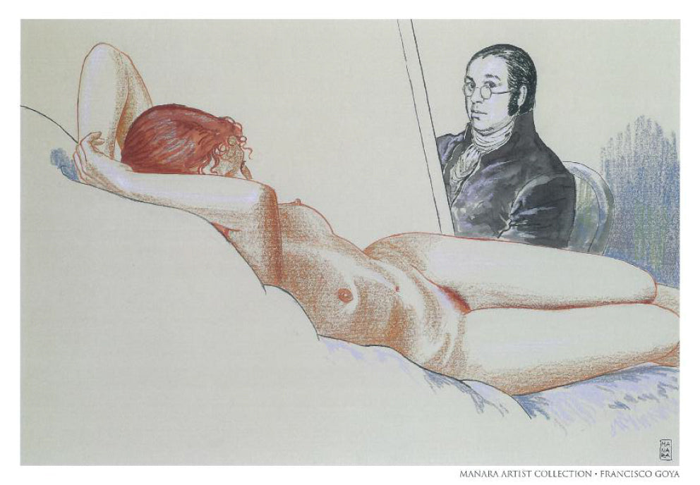 Manara Portfolio Tutte Le Stampe Non Firmate il Pittore e la Modella