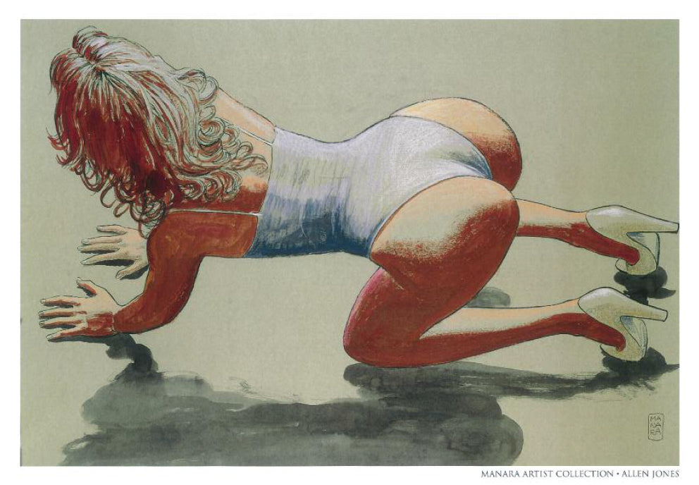 Manara Portfolio Tutte Le Stampe Non Firmate il Pittore e la Modella