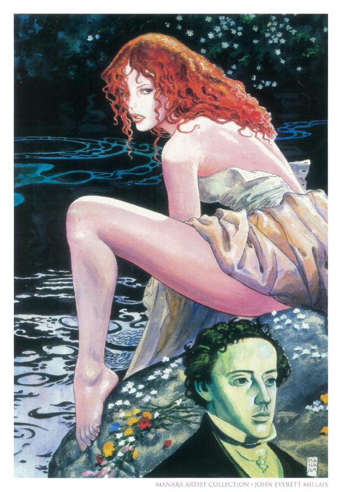 Manara Portfolio Tutte Le Stampe Non Firmate il Pittore e la Modella