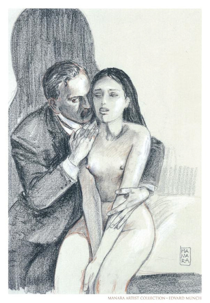 Manara Portfolio Tutte Le Stampe Non Firmate il Pittore e la Modella